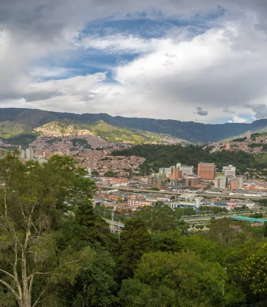 Vista panorámica de Medellín